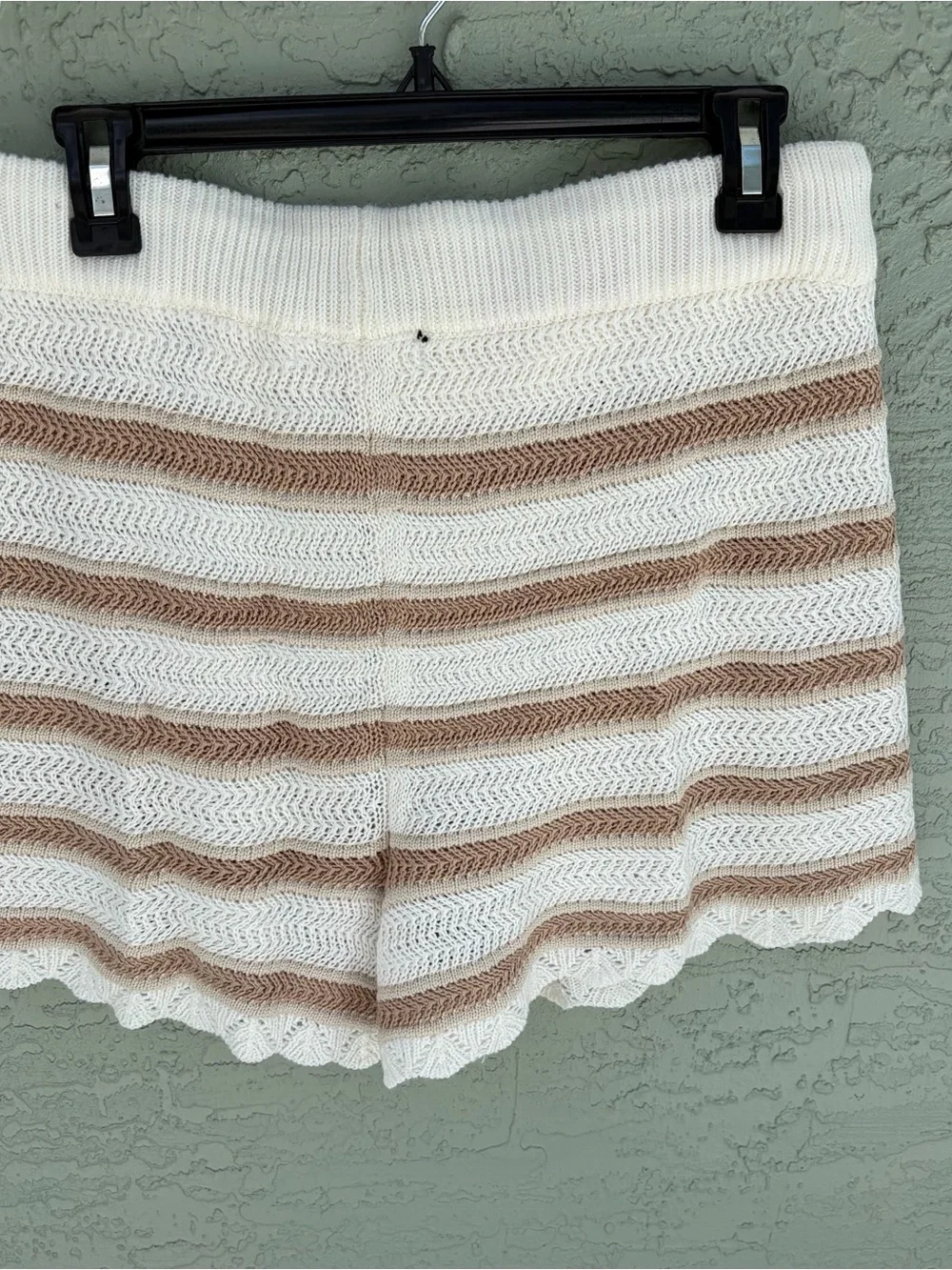 Madden NYC Crochet Tank Top and Shorts Set - Size XL